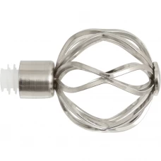 Наконечник Фонарик металл цвет хром 20 см 2 шт.