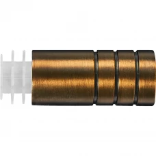 Наконечник Цилиндр металл цвет античная медь 20 см 2 шт.