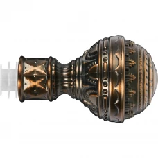 Наконечник Ампир металл цвет античная медь 20 см 2 шт.