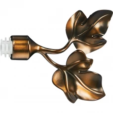 Наконечник Листья металл цвет античная медь 20 см 2 шт.