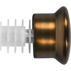 Наконечник Заглушка металл цвет медь 20 см 2 шт.