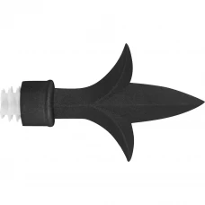 Наконечник Лотос металл цвет черный 20 см