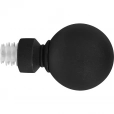 Наконечник Шар металл цвет черный 20 см