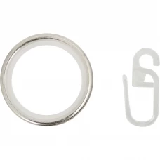 Кольцо с крючком металл цвет хром 20 см 10 шт.