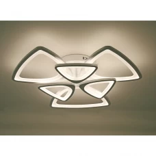 Люстра потолочная светодиодная «Caso» 2570-3/3 с пультом управления 22 м² регулируемый белый свет цвет белый Люстра потолочная светодиодная «Caso» 2570-3/3 с пультом управления 22 м² регулируемый белый свет цвет белый