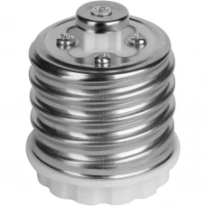 Переходник цокольный 220 В без заземления 6 А Переходник цокольный 220 В без заземления 6 А