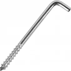 Крюк-шуруп Г-образный 3.5x45 мм, сталь оцинкованная 5 шт. Крюк-шуруп Г-образный 3.5x45 мм, сталь оцинкованная 5 шт.