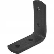 Кронштейн мебельный 4x20x50x50 мм цвет черный Кронштейн мебельный 4x20x50x50 мм цвет черный