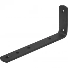Кронштейн мебельный 4x20x60x140 мм цвет черный Кронштейн мебельный 4x20x60x140 мм цвет черный