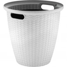 Кашпо для цветов Ingreen Rattan ø38 см v30 л пластик серый