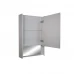 Шкаф зеркальный подвесной Line с LED-подсветкой 60x80 см цвет белый