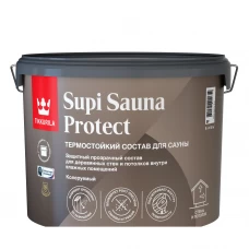 Защитный состав для стен в сауне Tikkurila Sauna Protect База EP бесцветный полуматовый 9 л