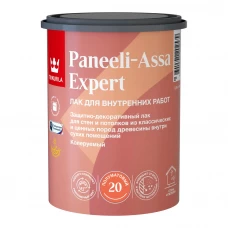 Лак для стен и потолков Tikkurila Paneeli-Assa Expert База EP бесцветный полуматовый 0.9 л Лак для стен и потолков Tikkurila Paneeli-Assa Expert База EP бесцветный полуматовый 0.9 л