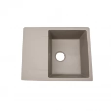 Мойка врезная Delinia прямоугольная с крылом 48x60x21.7 см кварц цвет серый Мойка врезная Delinia прямоугольная с крылом 48x60x21.7 см кварц цвет серый