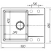 Мойка врезная Delinia прямоугольная с крылом 48x60x21.7 см кварц цвет серый Мойка врезная Delinia прямоугольная с крылом 48x60x21.7 см кварц цвет серый