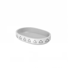 Мыльница Lemer Snow керамика цвет бело-черный Мыльница Lemer Snow керамика цвет бело-черный