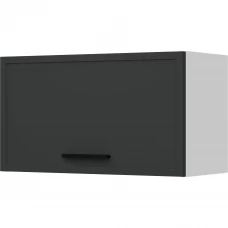 Шкаф навесной над вытяжкой Delinia Неро 60х33.8х29 см МДФ цвет графит