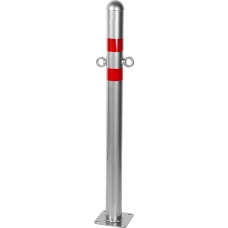 Парковочный столбик сталь на площадке с проушинами C57 750 мм