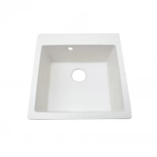 Мойка врезная Delinia квадратная 51x51x21.7 см кварц цвет белый жасмин Мойка врезная Delinia квадратная 51x51x21.7 см кварц цвет белый жасмин