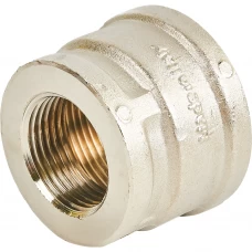 Муфта Stout 1 1/2"x1" внутренняя резьба никелированная латунь Муфта Stout 1 1/2"x1" внутренняя резьба никелированная латунь