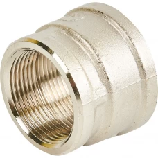 Муфта Stout 1 1/2"x1 1/4" внутренняя резьба никелированная латунь Муфта Stout 1 1/2"x1 1/4" внутренняя резьба никелированная латунь