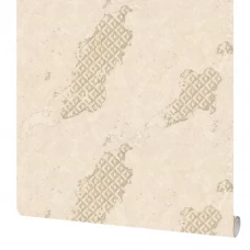 Обои флизелиновые Московская обойная фабрика Эллада бежево-золотистые 1.06 м 4227-2