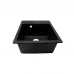 Мойка врезная Delinia квадратная 48x43x21.7 см кварц цвет черный антрацит Мойка врезная Delinia квадратная 48x43x21.7 см кварц цвет черный антрацит