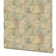Обои флизелиновые Wall up Holiday бежево-зеленые 1.06 м 647549 Обои флизелиновые Wall up Holiday бежево-зеленые 1.06 м 647549