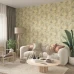 Обои флизелиновые Wall up Holiday бежево-зеленые 1.06 м 647549