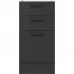Шкаф напольный с 3 ящиками Delinia Неро 40х82.5х58 см см МДФ цвет графит