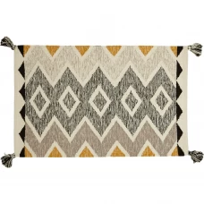 Коврик Inspire декоративный хлопок AIARI 60x90 см цвет черно-белый