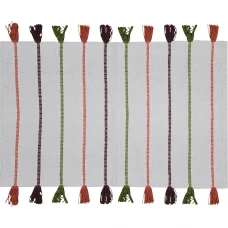 Коврик Inspire декоративный хлопок JACU 60x180 см с бахромой цвет разноцветный Коврик Inspire декоративный хлопок JACU 60x180 см с бахромой цвет разноцветный