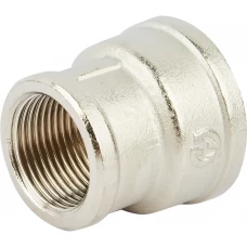 Муфта Stout 1x3/4" внутренняя резьба никелированная латунь Муфта Stout 1x3/4" внутренняя резьба никелированная латунь