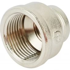 Муфта Stout 1x1/2" внутренняя резьба никелированная латунь Муфта Stout 1x1/2" внутренняя резьба никелированная латунь