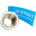 Муфта Stout 1x1/2" внутренняя резьба никелированная латунь