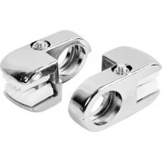 Крепление для панели поворотное двусторонее цвет хром Крепление для панели поворотное двусторонее цвет хром