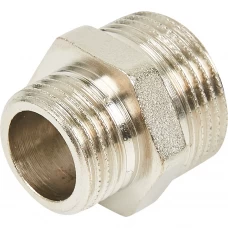 Ниппель Stout 3/4"x1/2" наружная резьба никелированная латунь