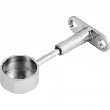 Крепление труб к стене регулируемое торцевое цвет хром Крепление труб к стене регулируемое торцевое цвет хром