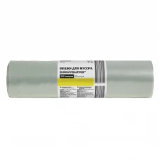 Мешки для мусора ЛЦ 9 мкм 220 л цвет прозрачный 20 шт