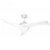 Люстра-вентилятор потолочный лопастной Inspire «Aruba» с пультом 2 лампы 20 м2 освещение 20 м2 вентиляция цвет белый
