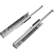 Направляющие скрытого монтажа с частичным выдвижением 450 мм, металл, цвет серый