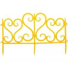 Ограждение Ажурное 300x32 см цвет желтый