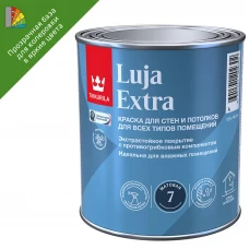 Краска интерьерная моющаяся экстра-стойкая Tikkurila Luja Extra База С бесцветная матовая 0.9 л