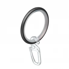 Кольцо с крючком металл цвет черный 28 см 10 шт.