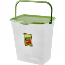 Контейнер с крышкой Spin&Clean VITAmania 6 л пластик прозрачный Контейнер с крышкой Spin&Clean VITAmania 6 л пластик прозрачный