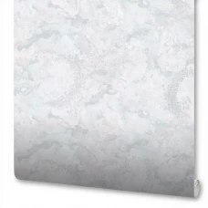 Обои флизелиновые Wallsecret Caribs бело-серые 1.06 м 8767-10 Обои флизелиновые Wallsecret Caribs бело-серые 1.06 м 8767-10