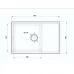Мойка врезная Delinia прямоугольная 76x50x21 см кварц цвет белый