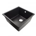 Мойка врезная Delinia квадратная 44x44x22.5 см кварц цвет черный
