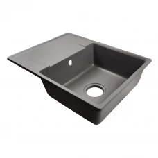 Мойка врезная Delinia прямоугольная 59x44x21 см кварц цвет серый Мойка врезная Delinia прямоугольная 59x44x21 см кварц цвет серый