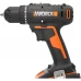 Дрель-шуруповерт аккумуляторная Worx WX100.3, 20 В Li-ion 2х2 Ач